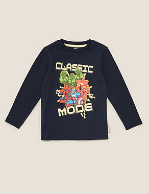 Pure Cotton Marvel™ Classic Mode Top (2-7 Yrs) Image 2 of 5