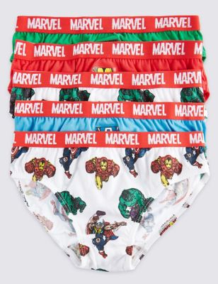Pure Cotton Marvel Briefs (18 Months - 8 Years) Image 1 of 2