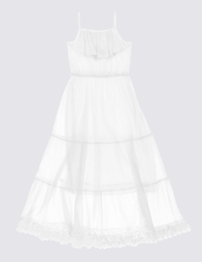 Pure Cotton Maxi Dress (5-14 Years) 2 of 3
