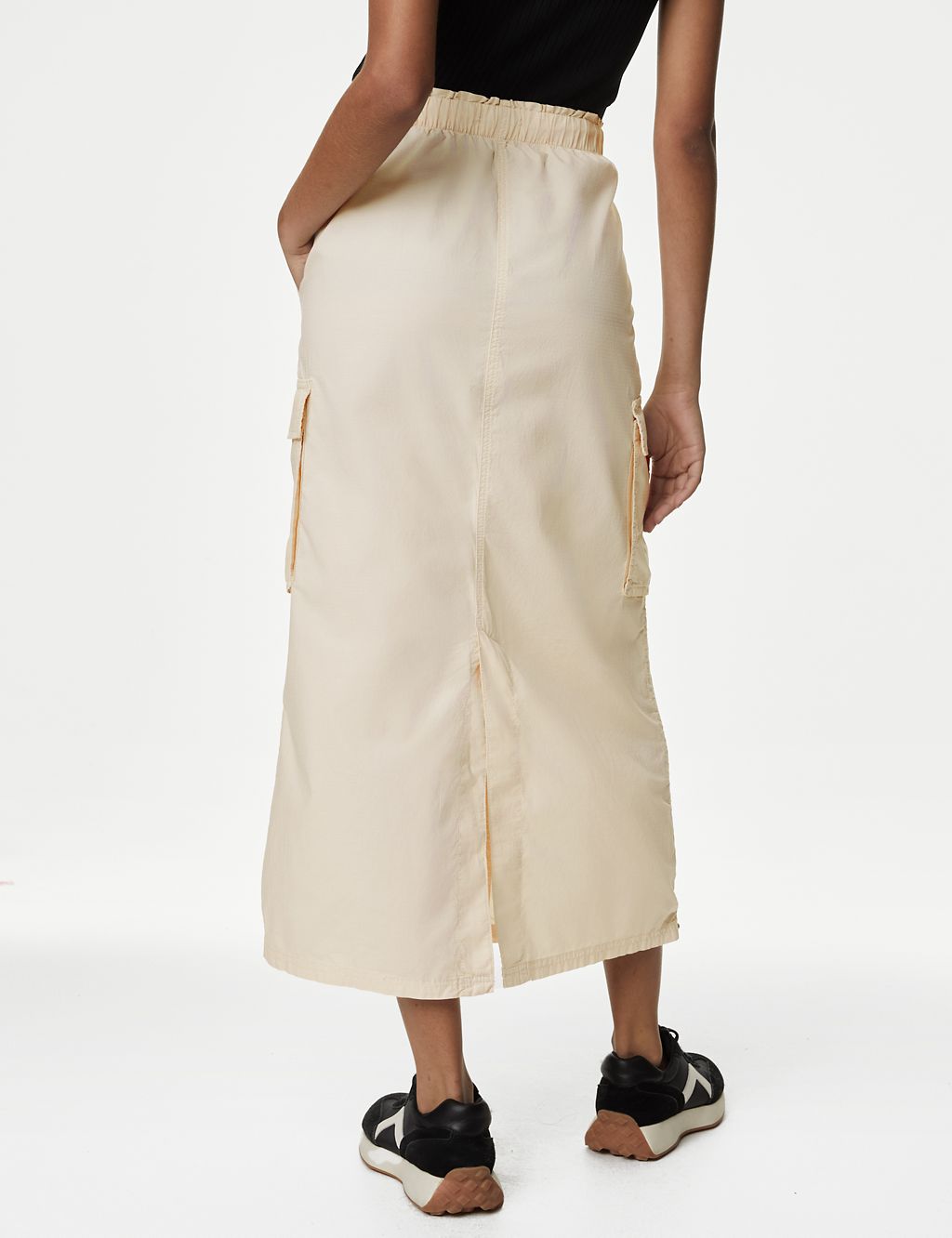 Pure Cotton Maxi Utility Skirt 5 of 6