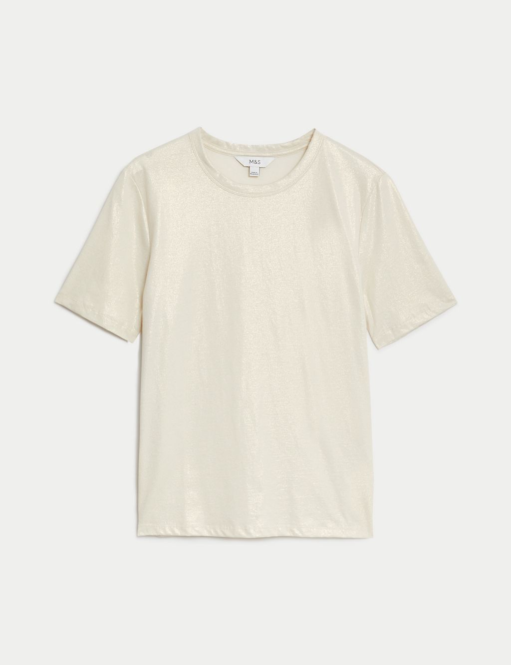 Pure Cotton Metallic T-Shirt 1 of 6