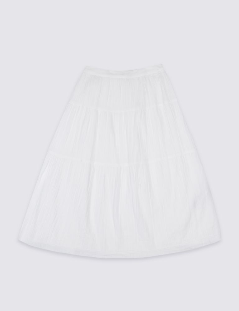Pure Cotton Midi Skirt (3-16 Years) 2 of 4