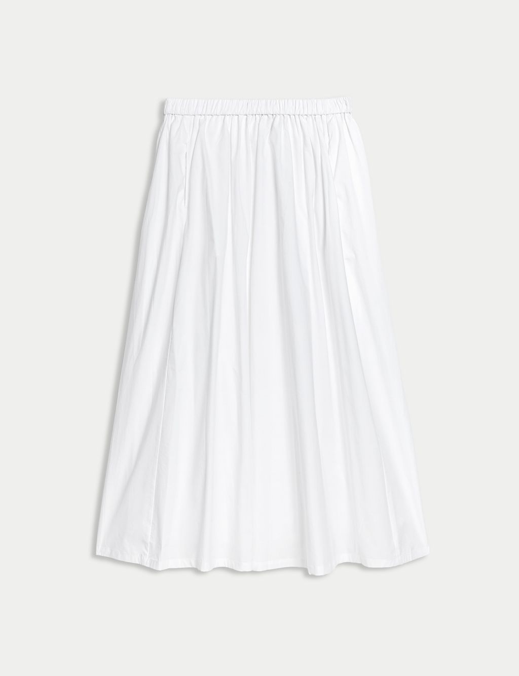 Pure Cotton Midi Skirt 1 of 5