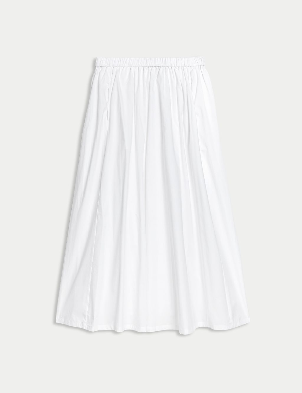Pure Cotton Midi Skirt 1 of 5