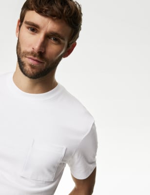 Pure Cotton Midweight Pocket T-shirt