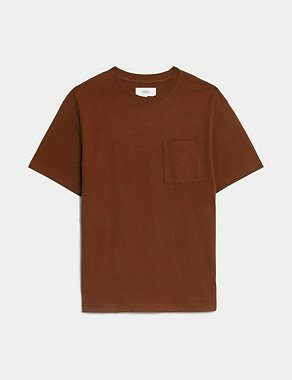Pure Cotton Midweight Pocket T-shirt Image 2 of 5