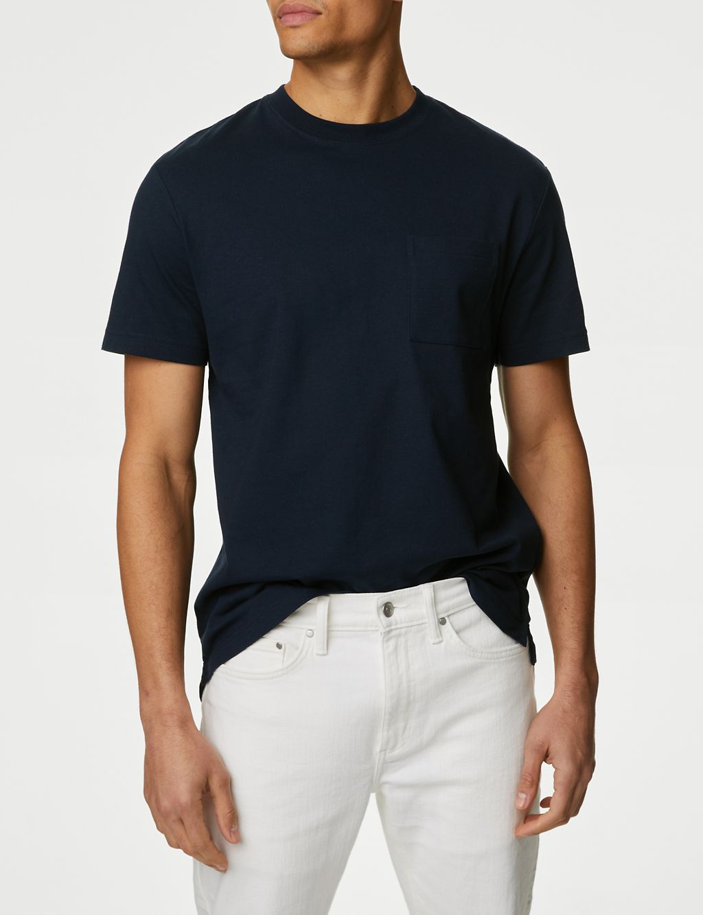 Pure Cotton Midweight Pocket T-shirt 3 of 5