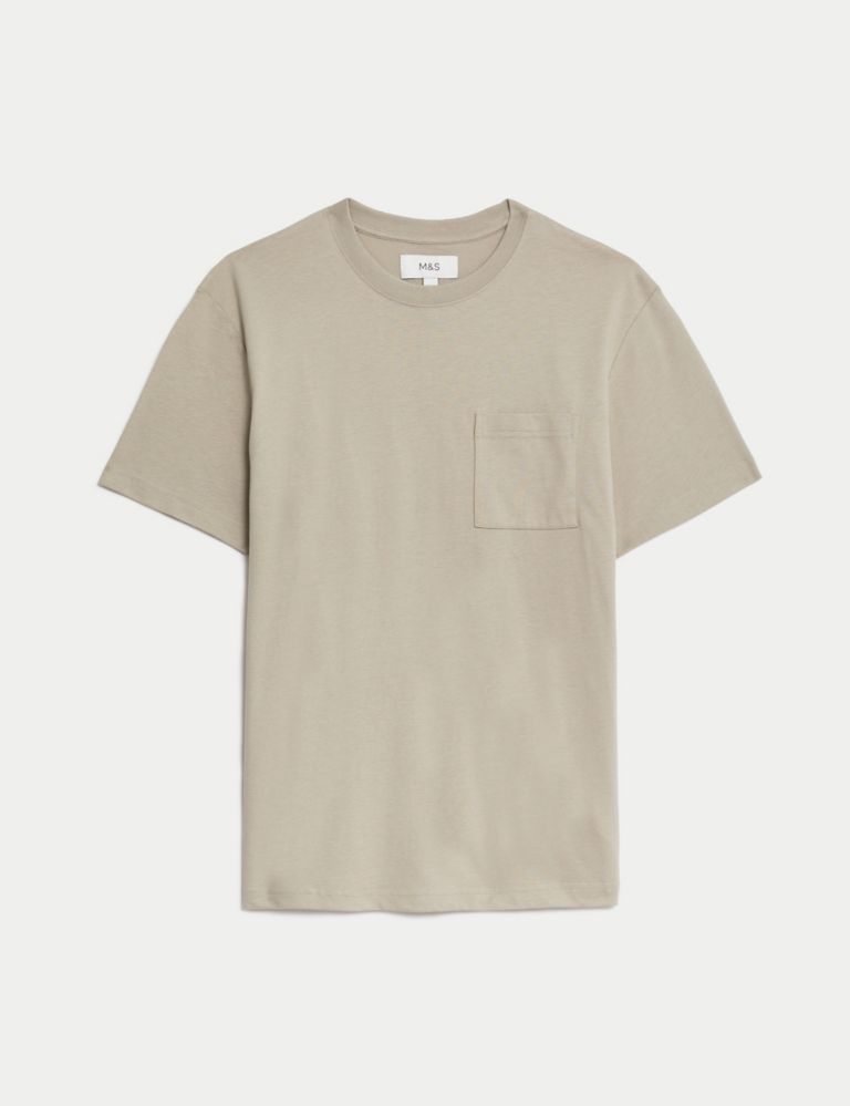 Pure Cotton Midweight Pocket T-shirt 2 of 5