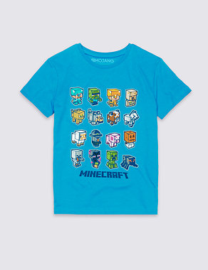 Pure Cotton Minecraft™ Top (3-14 Years) Image 2 of 3