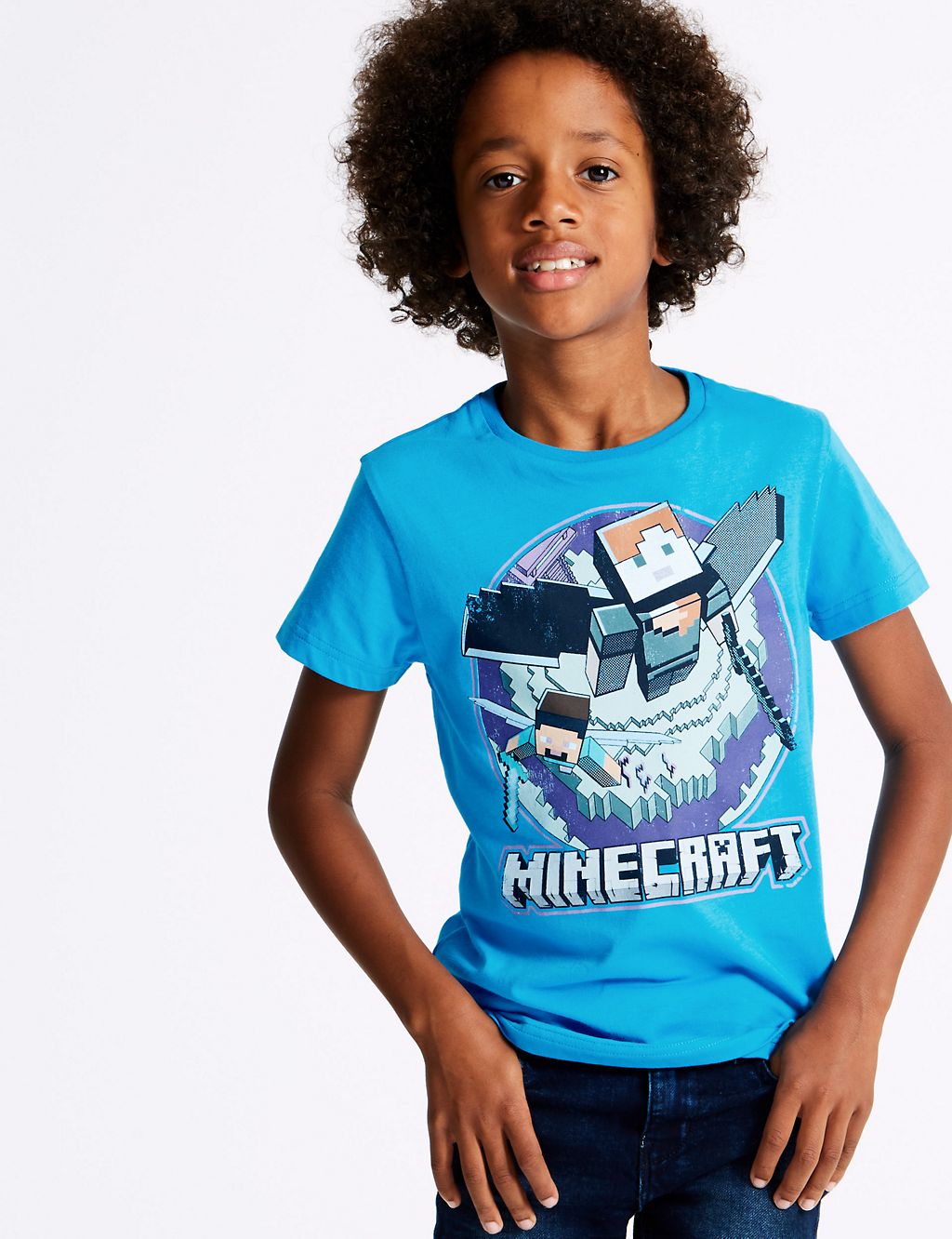 Pure Cotton Minecraft™ Top (3-16 Years) 3 of 5
