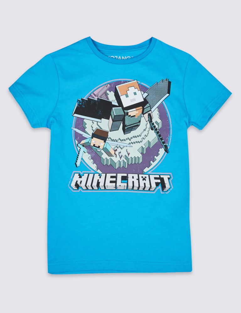 Pure Cotton Minecraft™ Top (3-16 Years) 2 of 5