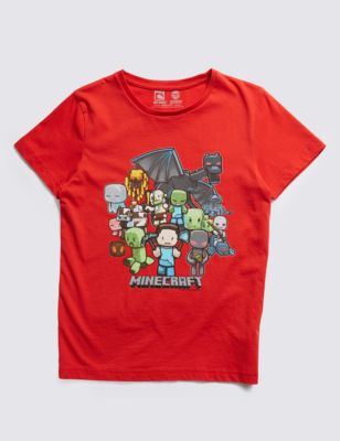 Pure Cotton Minecraft Party T-Shirt (5-14 Years) Image 2 of 3