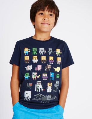 Minecraft t shirt shop marks and spencer