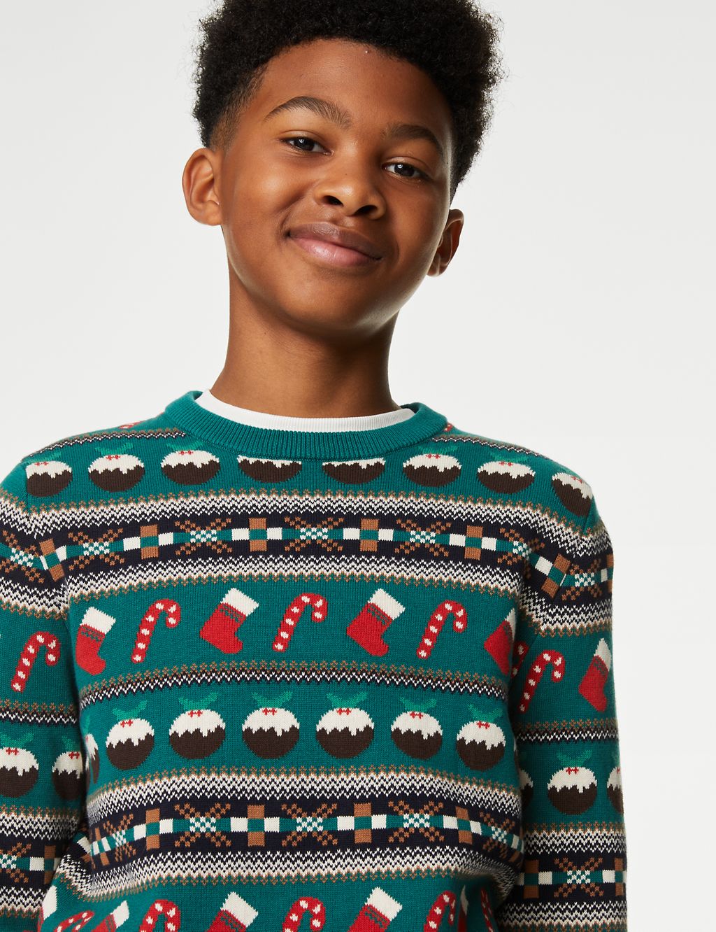 Pure Cotton Mini Me Christmas Jumper (6-16 Yrs) | M&S Collection | M&S