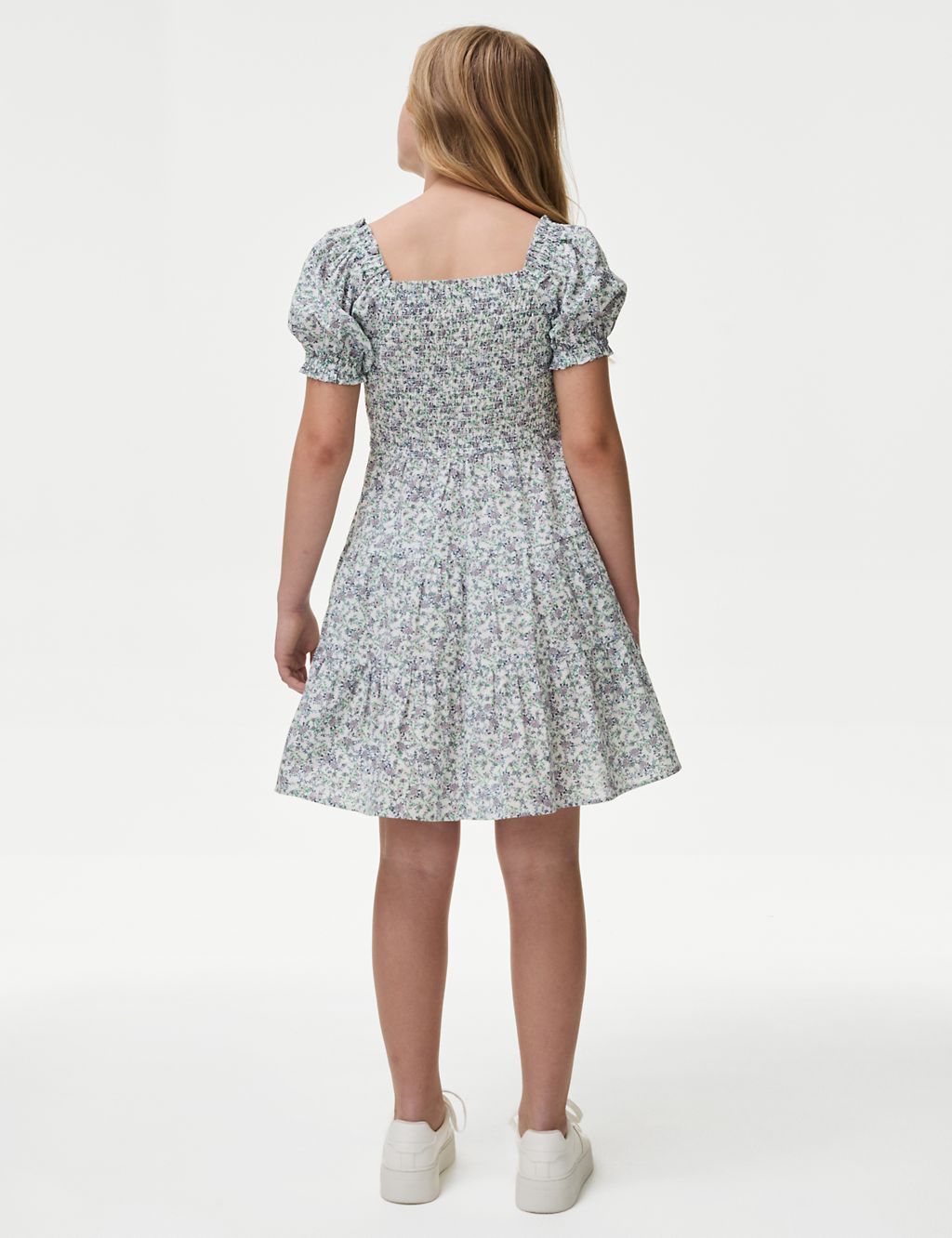 Pure Cotton Mini Me Floral Dress (6-16 Yrs) 5 of 5