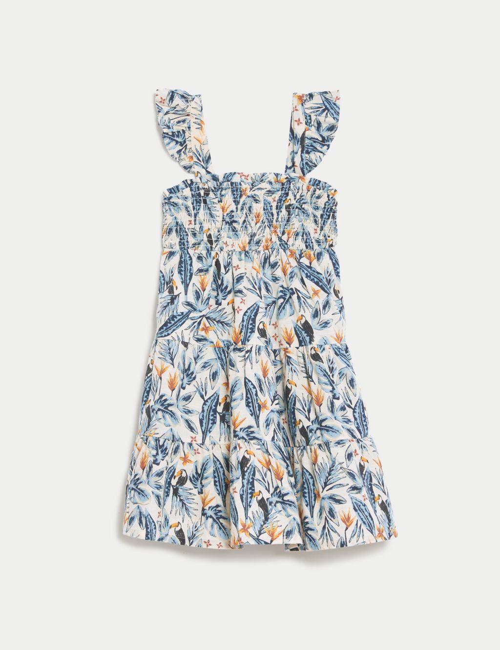 Pure Cotton Mini Me Printed Dress (2-8 Yrs) 1 of 6