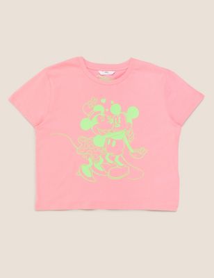 Pure Cotton Minnie™ & Mickey™ T-Shirt (6-16 Yrs) Image 2 of 5