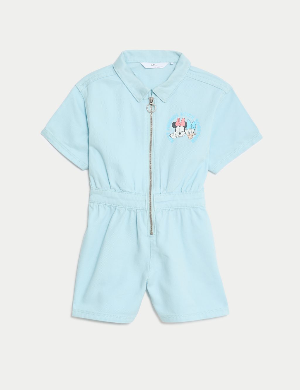 Pure Cotton Minnie Boiler Suit (2-8 Yrs) 1 of 6