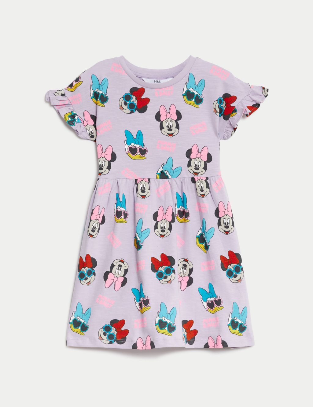Pure Cotton Minnie Mouse™ Dress (2-8 Years) 1 of 5