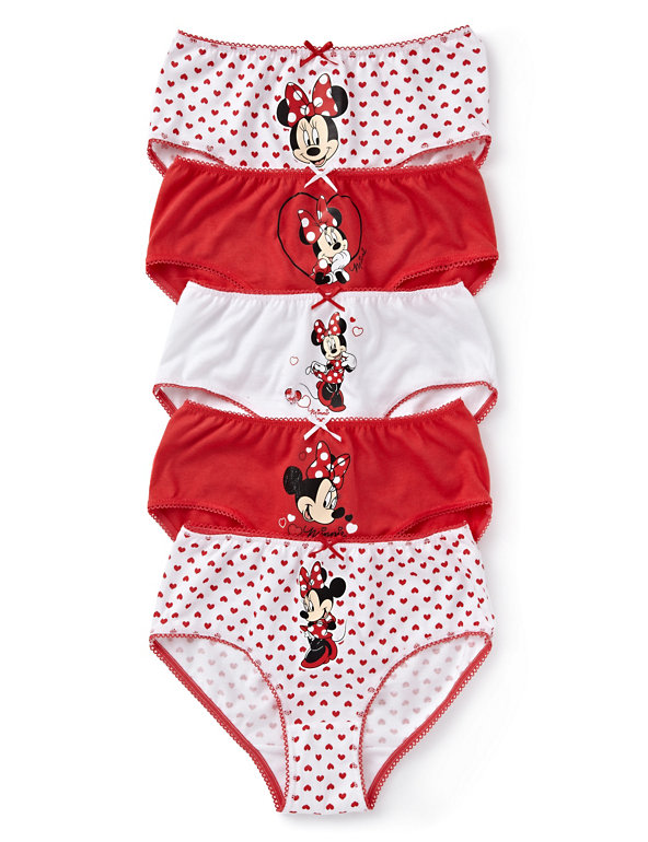 Pure Cotton Minnie Mouse Briefs (1-7 Years) Image 1 of 1