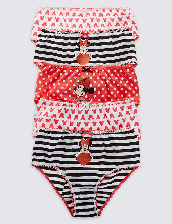 Pure Cotton Minnie Mouse Briefs (18 Months - 7 Years) Image 1 of 2