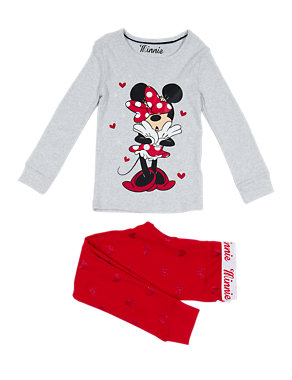 Pure Cotton Minnie Mouse Stay Soft Pyjamas (1-10 Years) Image 2 of 4