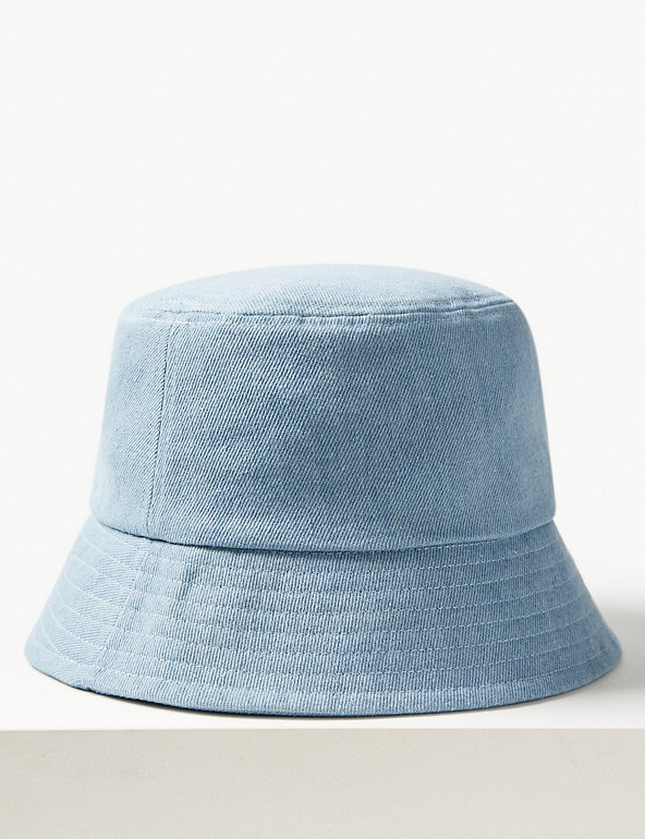 Pure Cotton Modern Bucket Sun Hat Image 1 of 1