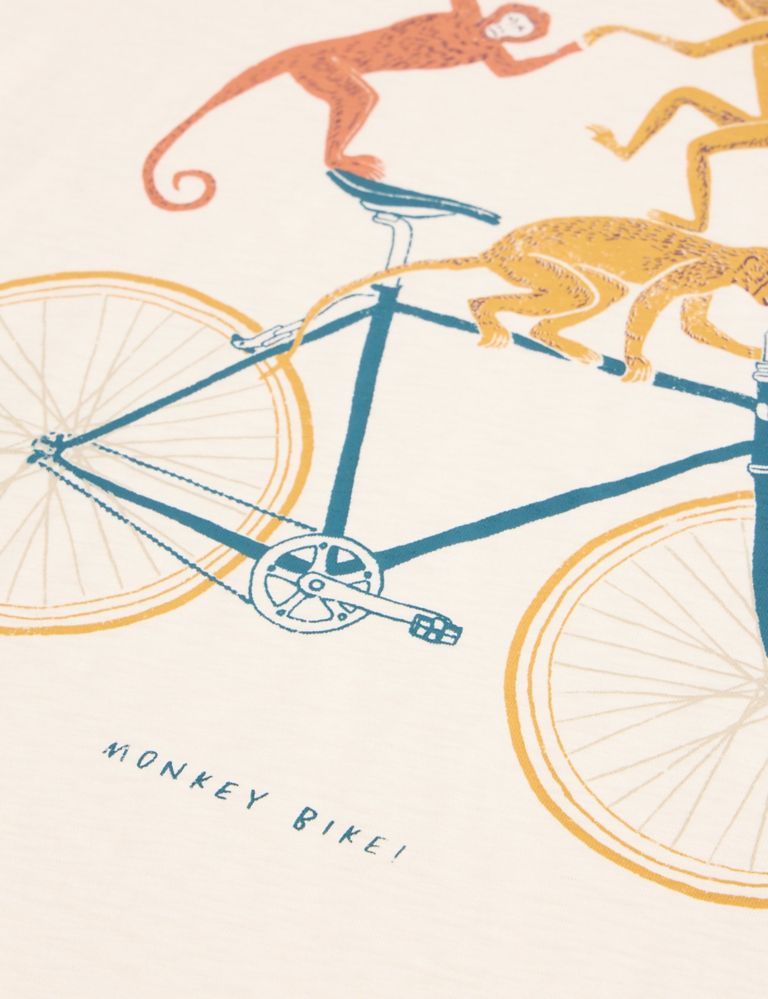 Pure Cotton Monkeys On Bike Graphic T-Shirt 6 of 6