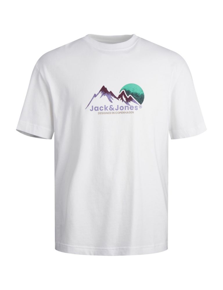 Pure Cotton Mountain Print T-Shirt (8-16 Yrs) 2 of 7