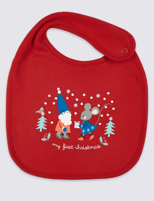 my 1st christmas bib