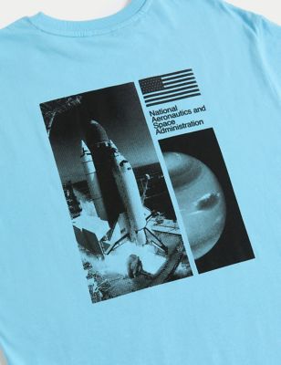 Pure Cotton NASA™ T-Shirt (6-16 Yrs) Image 2 of 3