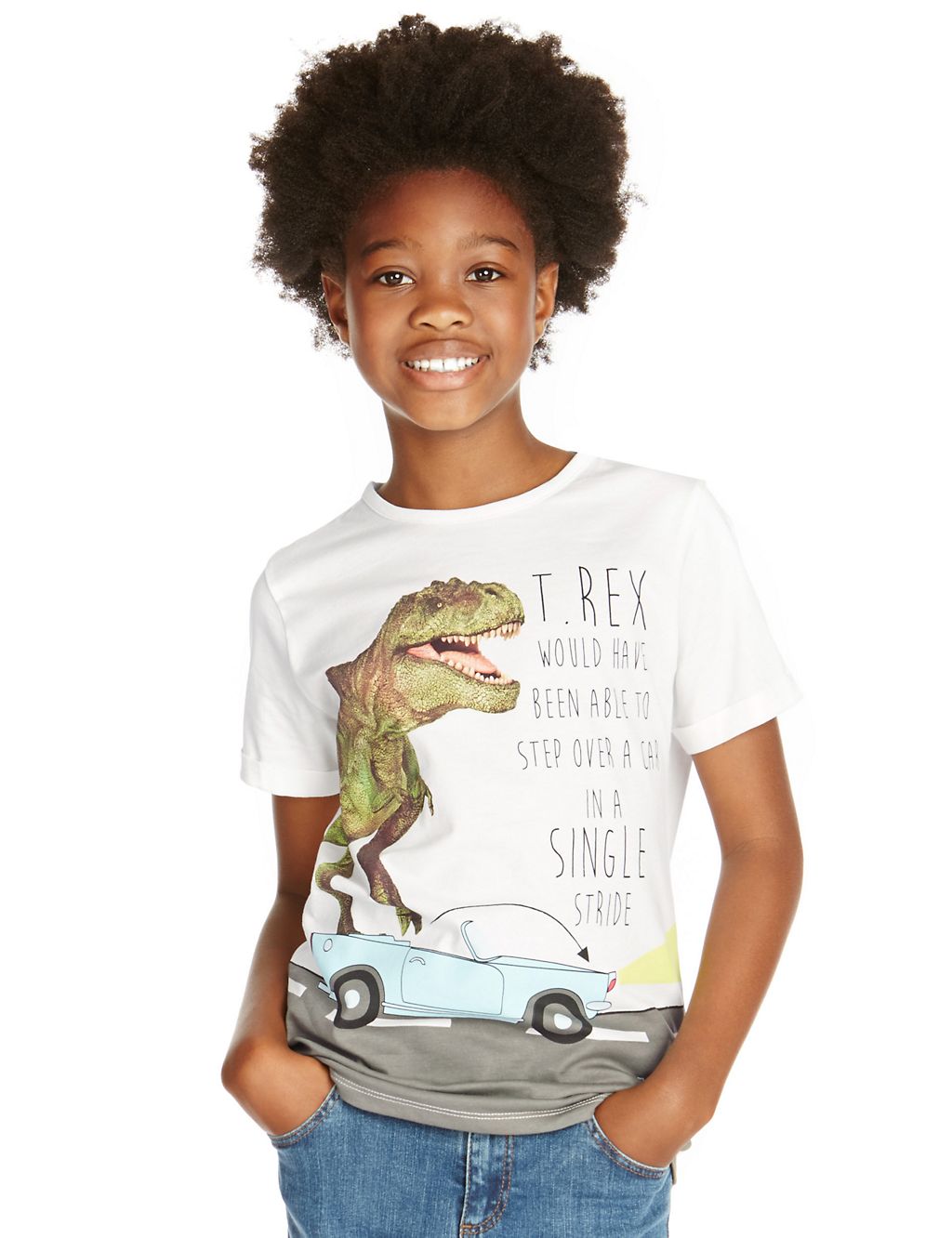 Pure Cotton Natural History Museum Car Print T-Shirt (5-14 Years) 3 of 3