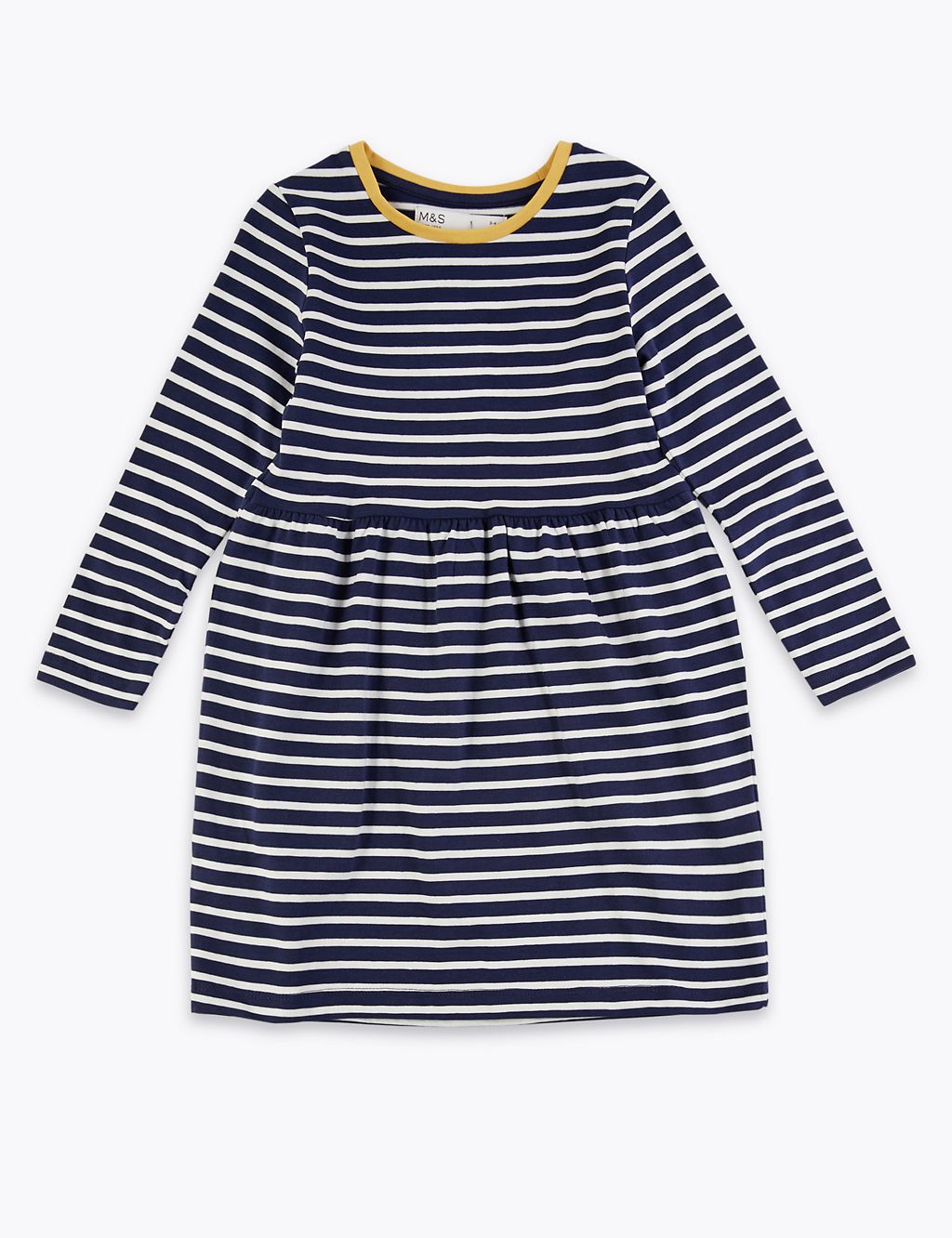 Pure Cotton Nautical Striped Dress (3 Months - 7 Years) 1 of 4