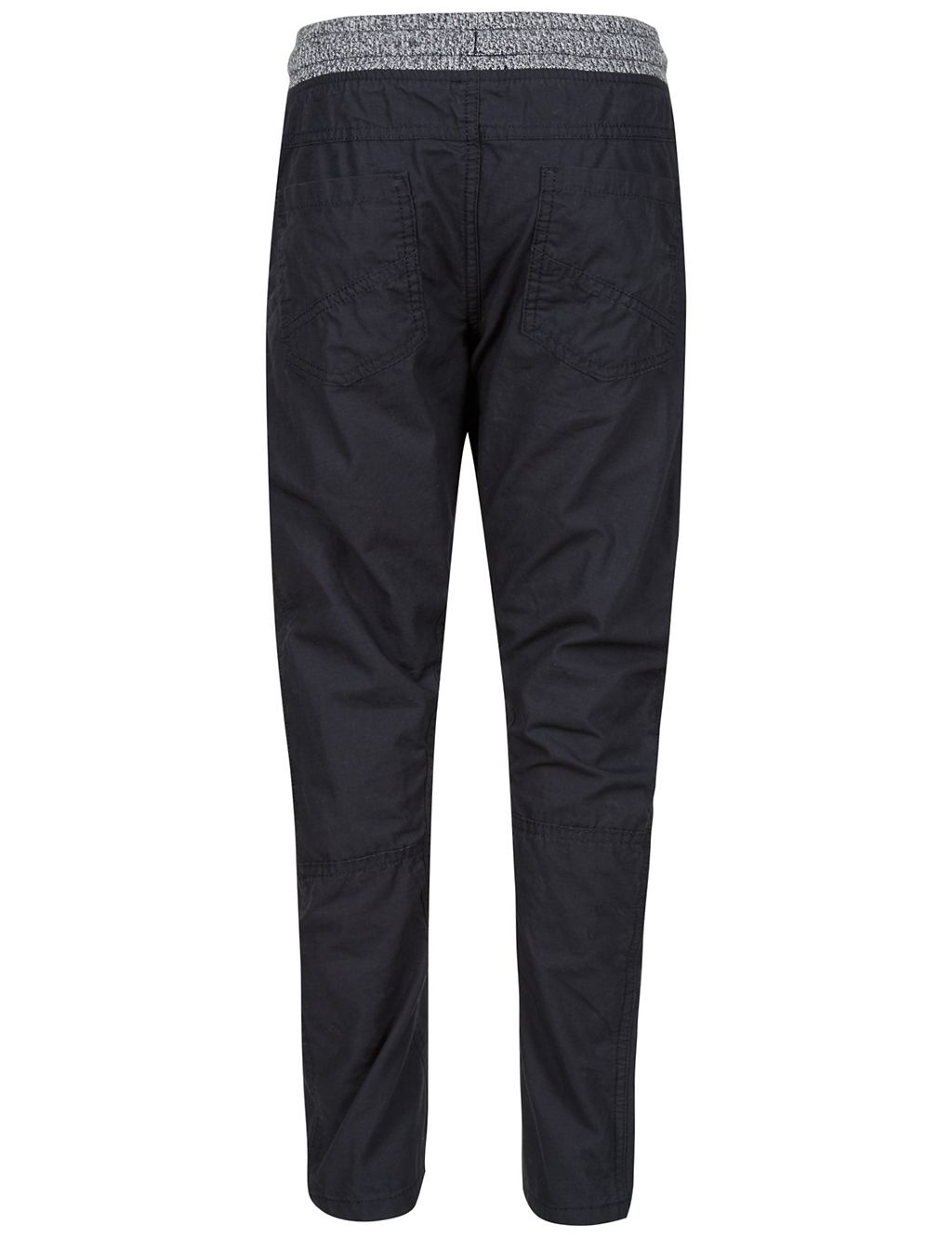 Pure Cotton Navy Trousers (5-14 Years) 6 of 6