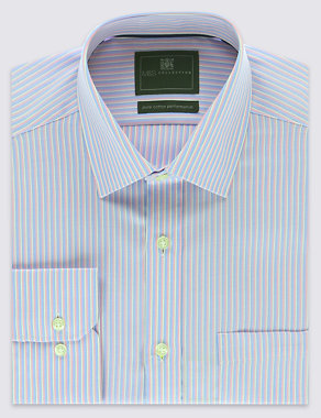 Pure Cotton Non-Iron Shirt with Pocket Image 2 of 5