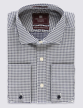Pure Cotton Non-Iron Tailored Fit Shirt Image 2 of 6