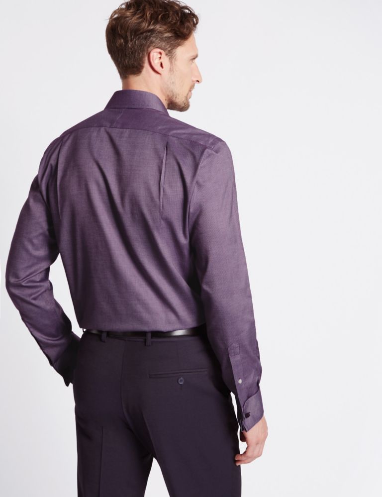 Pure Cotton Non-Iron Tailored Fit Shirt 3 of 5