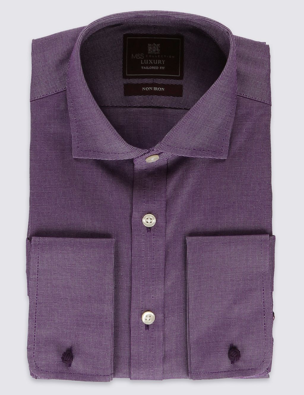 Pure Cotton Non-Iron Tailored Fit Shirt 1 of 5