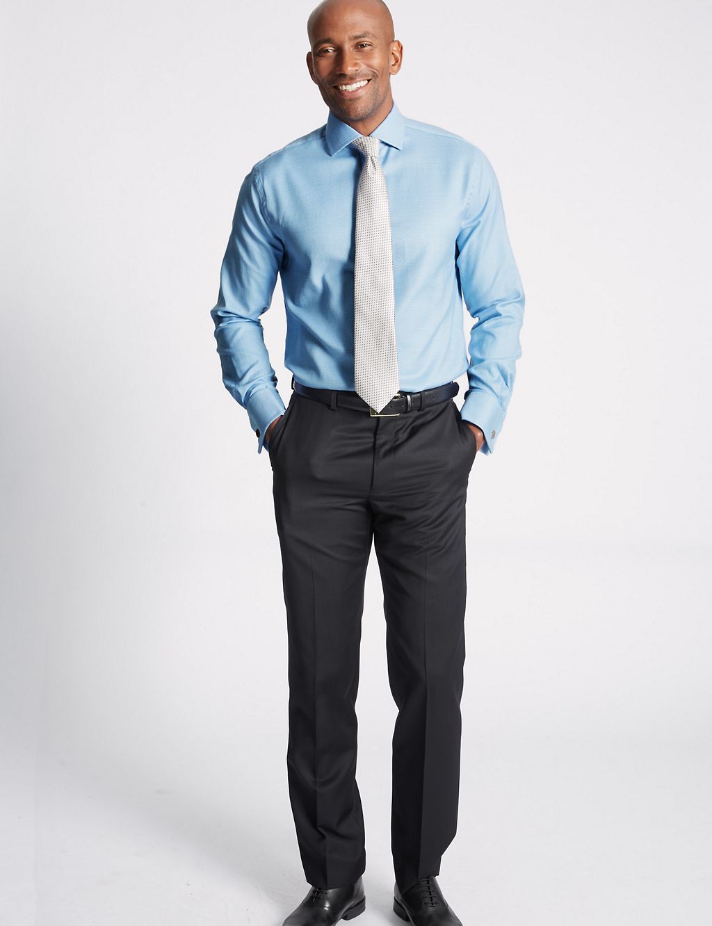Pure Cotton Non-Iron Tailored Fit Shirt 2 of 5