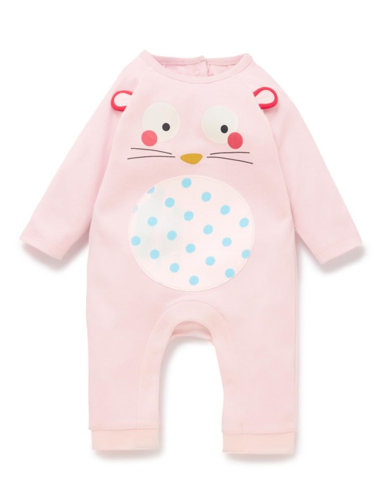 Pure Cotton Novelty Bunny All-in-One 1 of 3