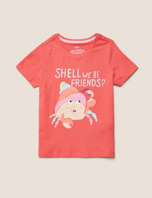 Pure Cotton Novelty T-Shirt (2-7 Yrs) Image 2 of 4