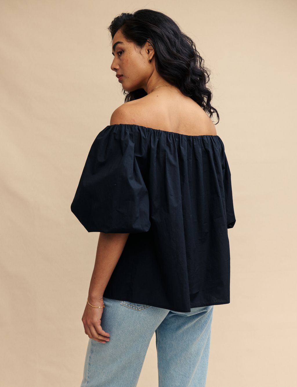 Pure Cotton Off The Shoulder Top 2 of 6