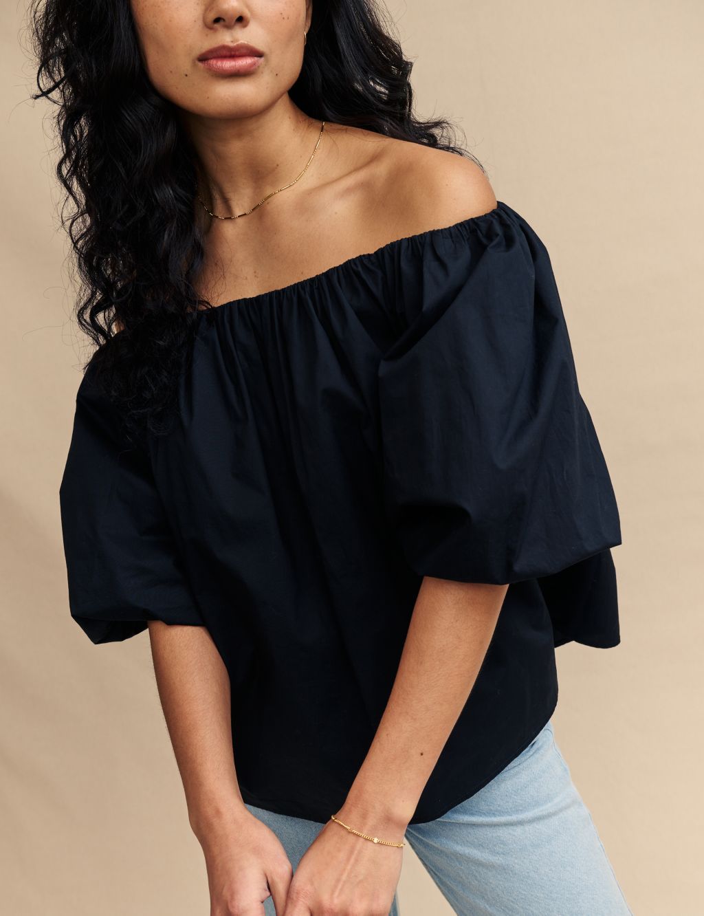 Pure Cotton Off The Shoulder Top 4 of 6