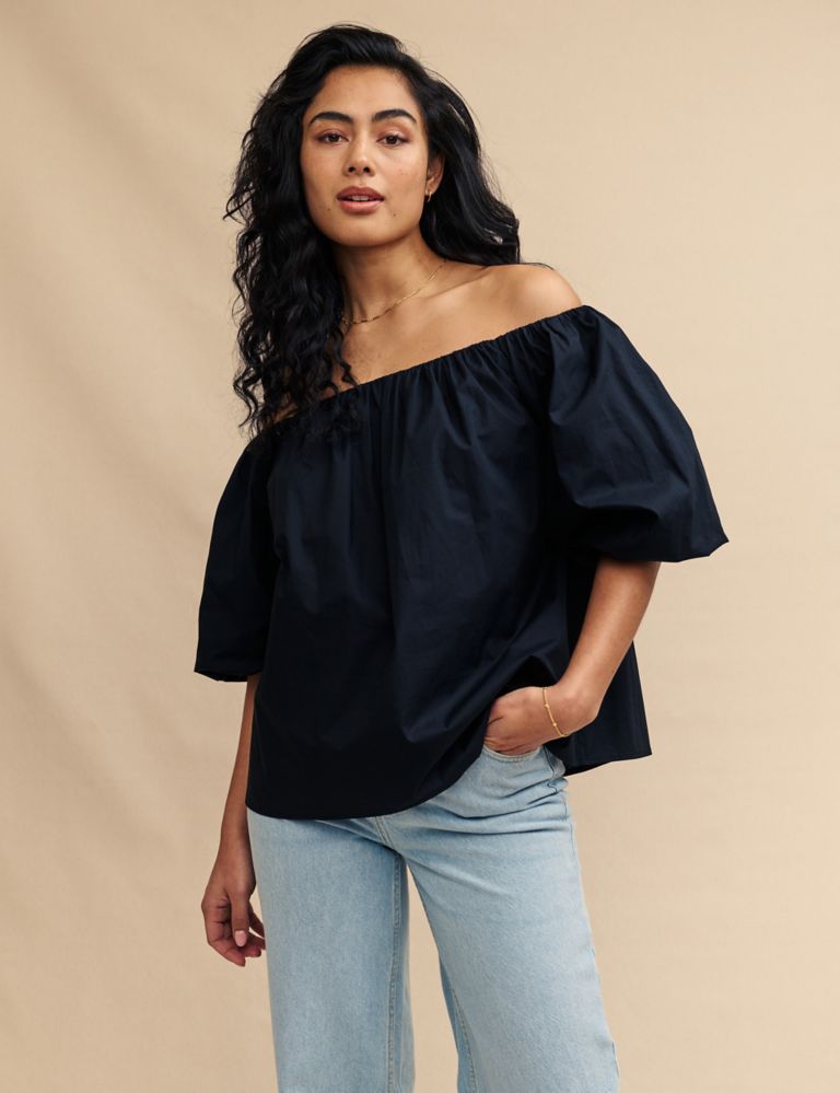 Pure Cotton Off The Shoulder Top 5 of 6