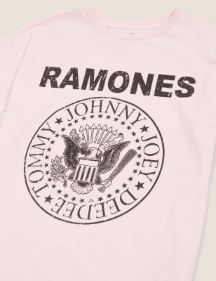 Pure Cotton Official Ramones T Shirt 6 14 Yrs M S