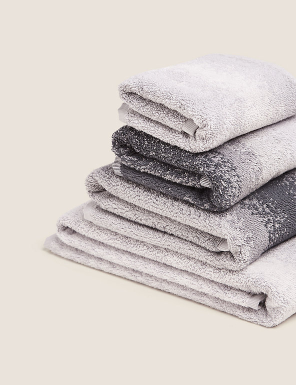 marksandspencer.com | Pure Cotton Ombre Luxury Design Towel