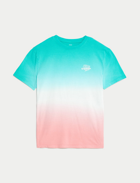 Pure Cotton Ombre T-Shirt (6-16 Yrs) Image 1 of 2