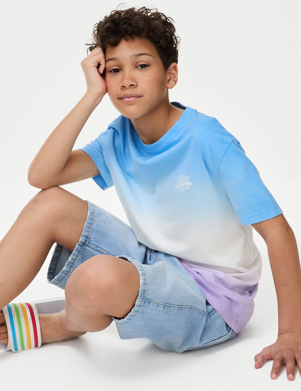 Pure Cotton Ombre T-Shirt (6-16 Yrs) 3 of 6