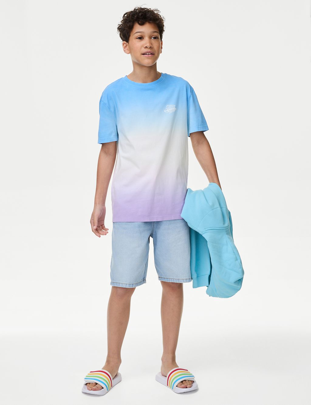 Pure Cotton Ombre T-Shirt (6-16 Yrs) 2 of 6