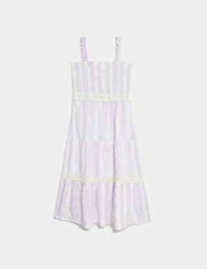 Pure Cotton Ombre Tiered Maxi Dress (6-16 Yrs) Image 2 of 5